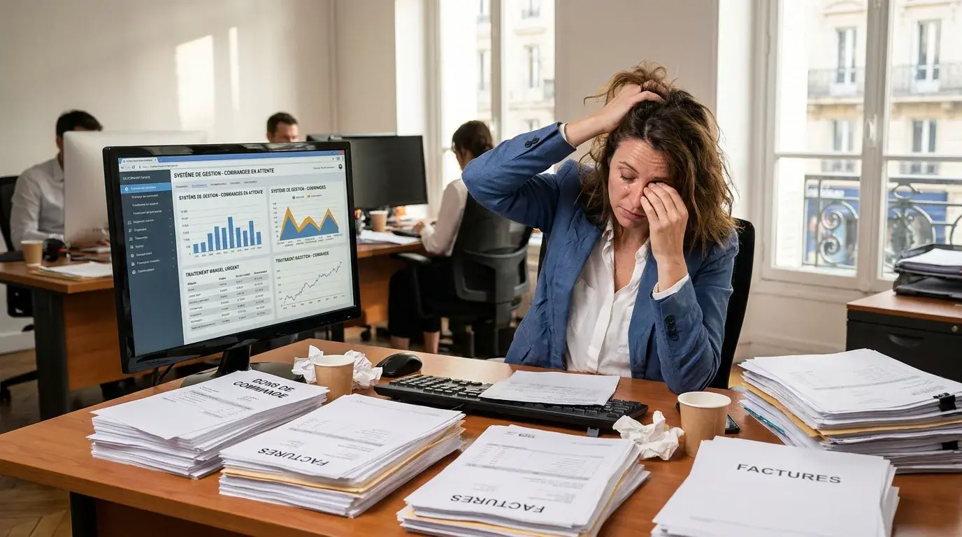 Employée ADV débordée par les bons de commande pendant un pic saisonnier